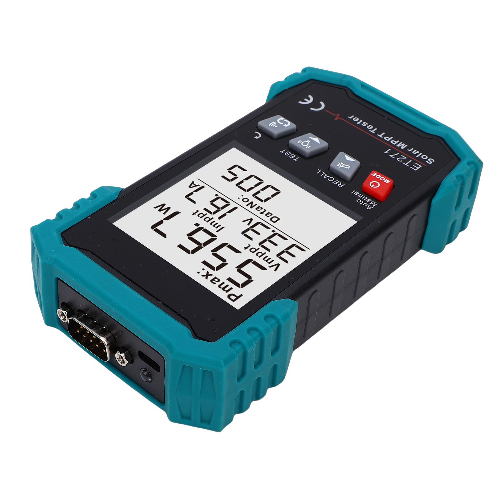 

Solar Panel Tester 2000W MPPT Photovoltaic Multimeter with LCD Display for Open Circuit Voltage Troubleshooting, Fault Detection, Panel Multimeter