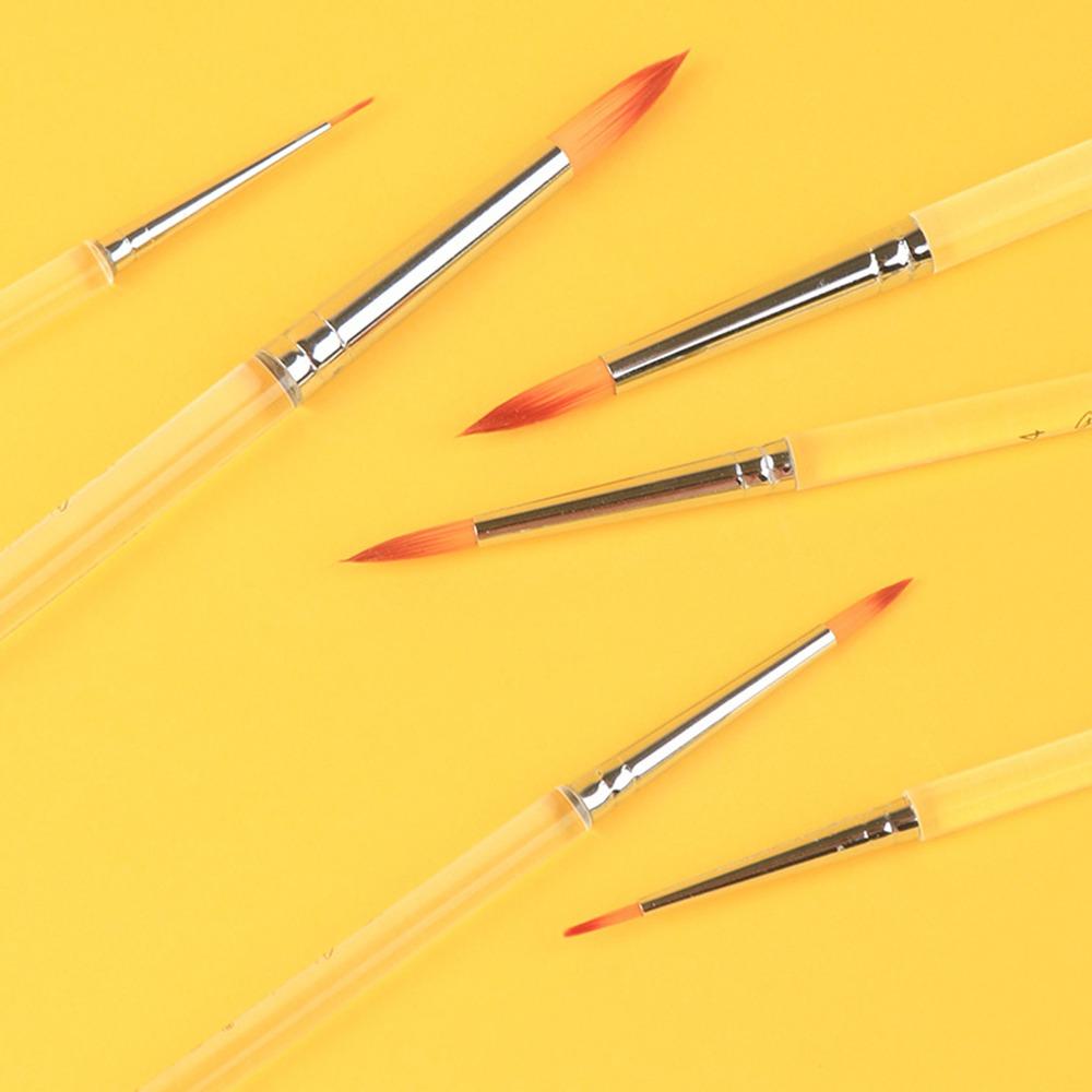 6pcs Soft Hair Watercolor Drawing Brushes Different Shape Art Paint Brushes  Child