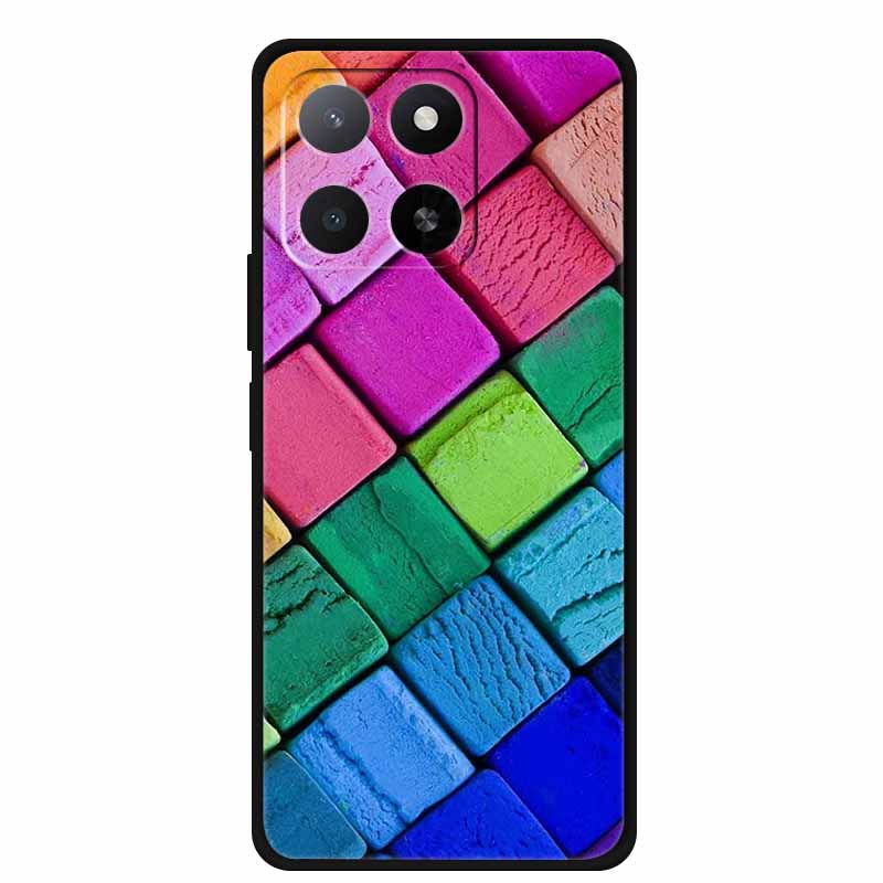 For Huawei Honor X5b Soft Silicone Cover for Funda Honor X 5b Plus X 5 B TPU Back Protector Fashion Phone Case Colourful Shell