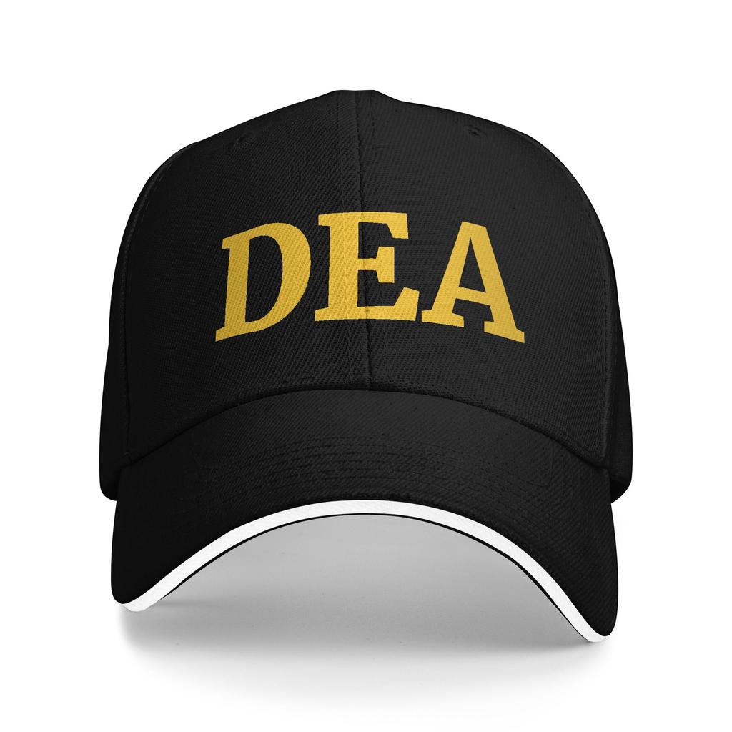 DEA Logo US Federal Interdiction Agency Baseball Caps Hip Hop Sandwich Hat Unisex Style Adjustable Headwear Fishing