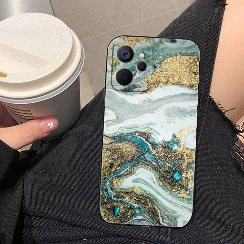Watercolor Painting Marble Phone Case For Realme C75 C71 C65 C63 C55 C53 C35 C33 C30 C21 C11 7 6 5 GT NEO 2 NARZO 50 X50 Case