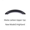 For Tesla New Model 3 Highland 2024-24 Accessories Steering Wheel Cover Real Dry Carbon Fiber 3K240G Steering Wheel Shell Decor