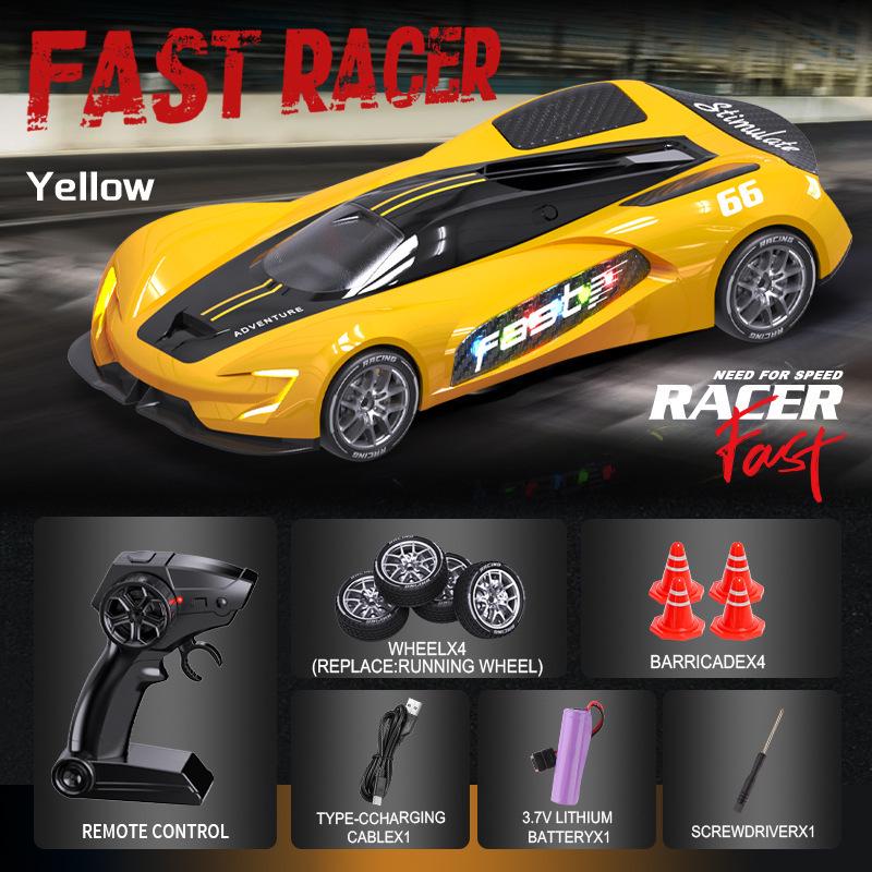 Children's High-Speed 2.4G RC Drift Racing Car - Four-Wheel Drive Simulation Toy