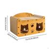 Cat Scratcher House Scratch Bed Pet Cats Furniture Protection Playing Durability with