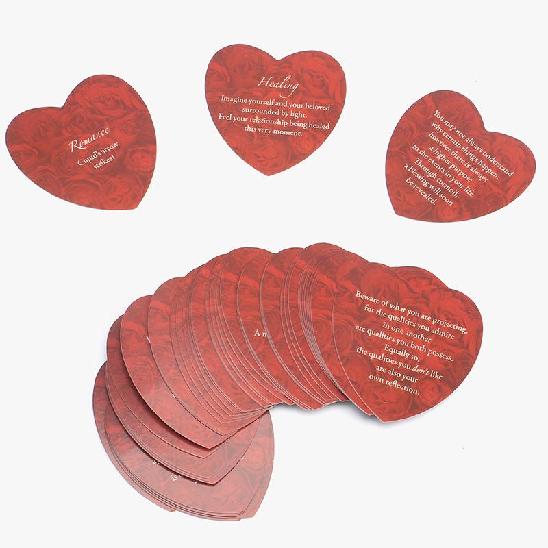 Couple Love Oracle Card Love Oracle Heart-Shaped English Card