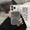 Aurora Silver Laser Edge iPhone 16 Pro Max Protective Case with Large Window