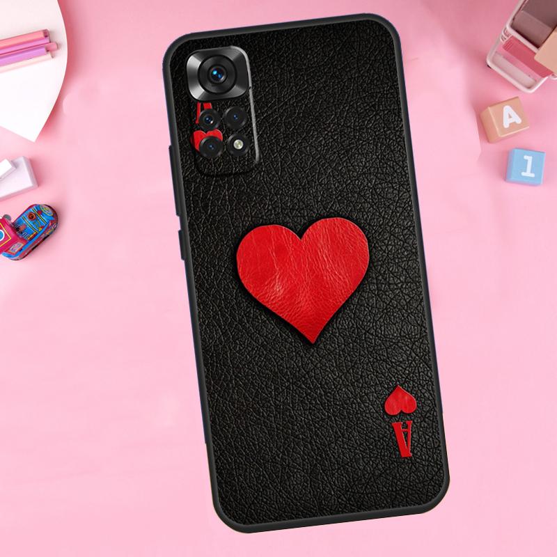 

Ace of Spades For Xiaomi Redmi Note 13 10 12 11 14 15 Pro Plus Phone Case For Redmi 15 13C 12C 14C 10C 15C Redmi 15 5G