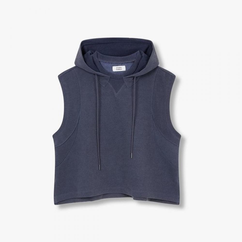 STudio Tomboy Sleeveless Hooded T shirT 9106222219cT navy/OS