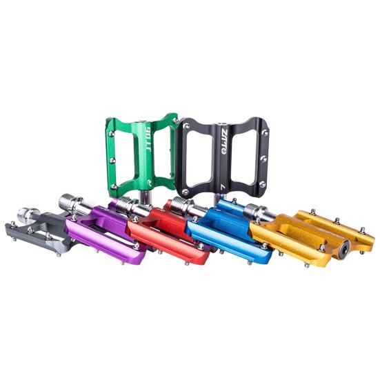 1Pair ZTTO Universal Colorful Bike Pedals Aluminum Alloy Bicycle Flat Platform for Folding