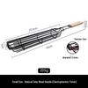 Iron Stainless Steel BBQ Grilling Basket with Wooden Handle