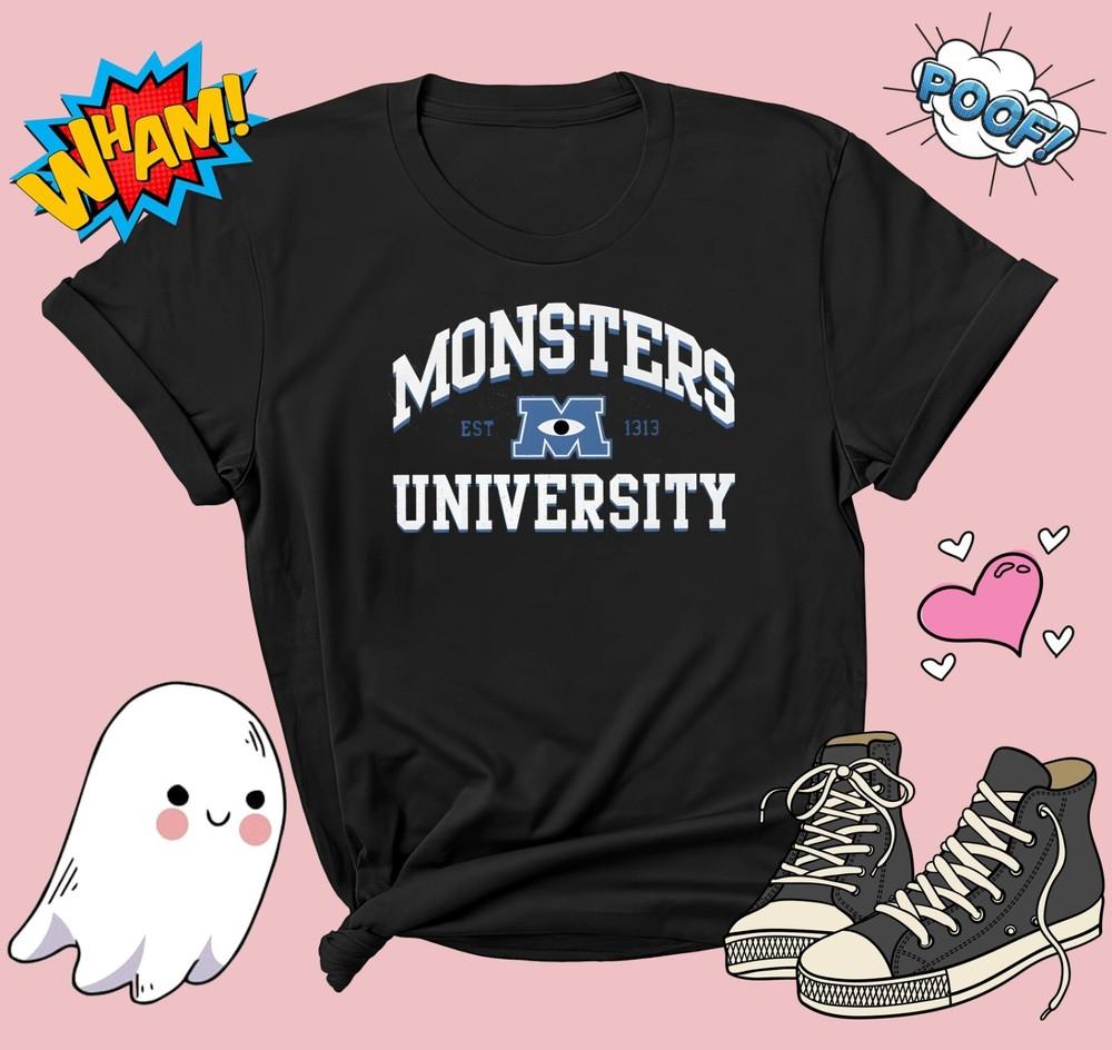 

Retro Monsters University T-shirt T shirt Men Women Unisex Tshirt G746 M