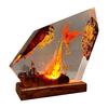 Epoxy Resin Dragon Lamp Handmade Flame Dragon Night Light for Bedside Living Room Collectible Gifts for Son Husband Boyfriend Fantasy Enthusiasts