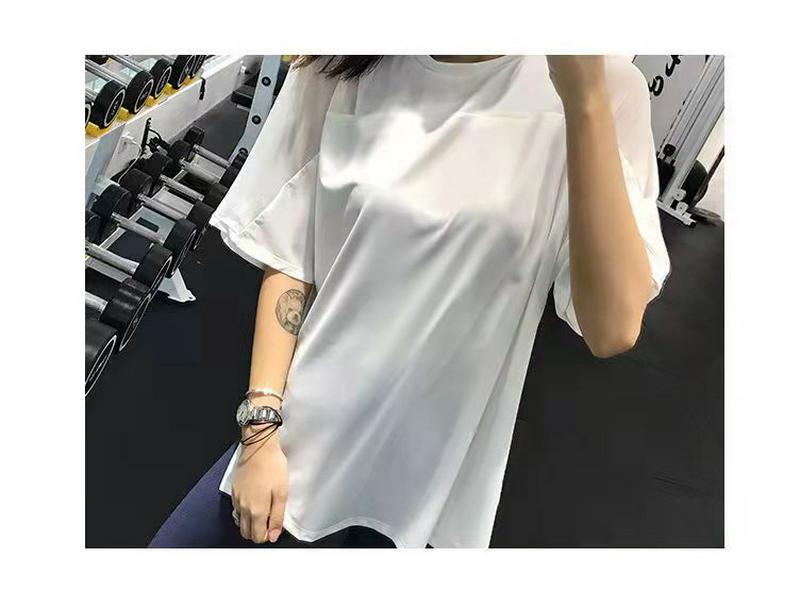 Plus Size Women's Quick-Dry Yoga Top - Short Sleeve, Loose Fit, Summer Running & Fitness T-Shirt