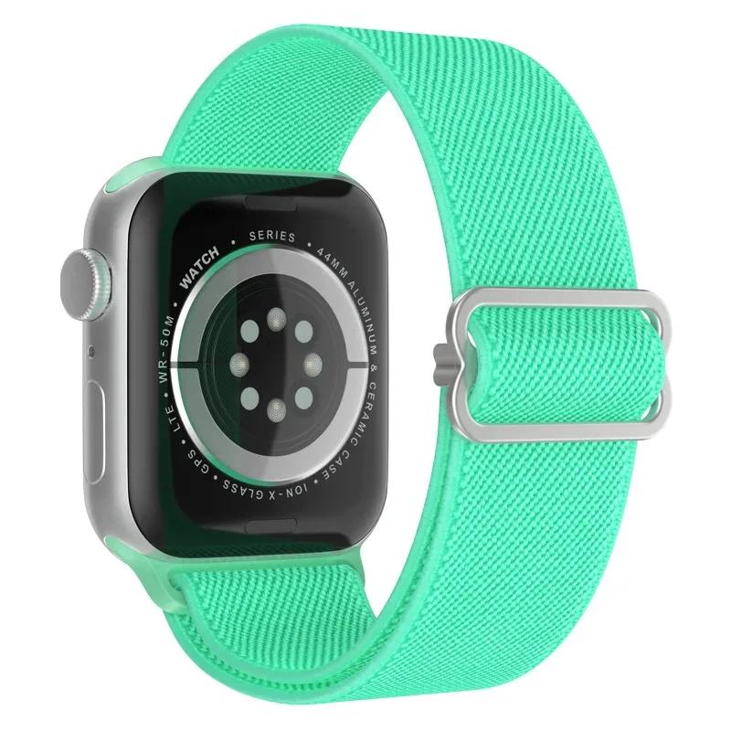 Elastyczny Nylonowy Pasek do Apple Watch ultra 2 49mm Seria 9/8/7 41mm 45mm38/42-40mm/44mm Boho Bransoletka iWatch 6 5 4 3 Se Pasek