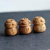 Handmade Peach Wood Jewelry Accessories: Carved Treasure Basin Pendants & Bracelets