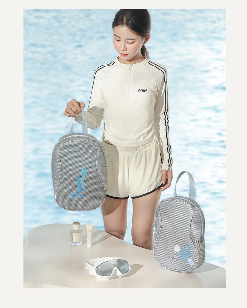 Geantă de înot impermeabilă din PVC pentru femei: Geantă de mână portabilă umedă/uscată pentru plajă și sport