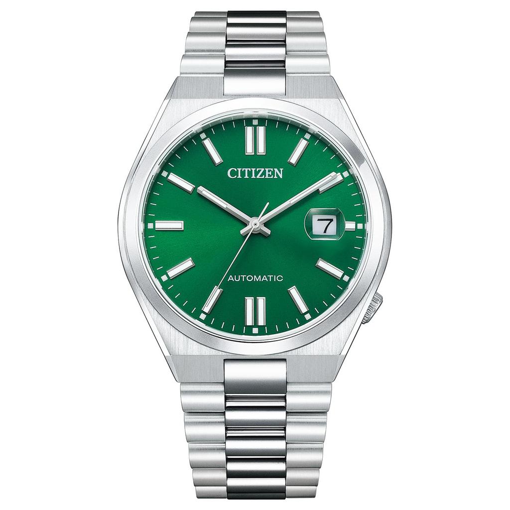 CITIZEN Collection TSUYOSA 40mm Automatic Mechanical Watch with Green NJ0150-81X See-Through Back,
