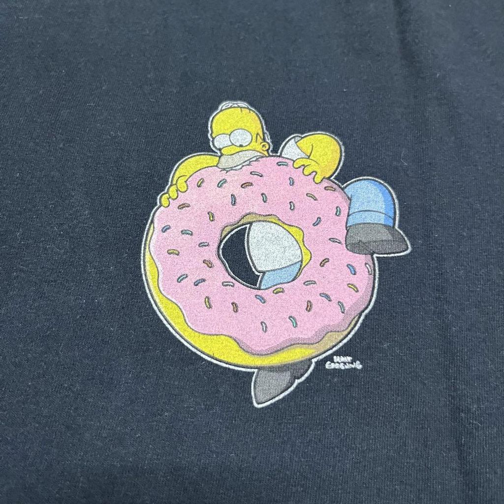 [USED] The Simpsons Donut Anime T-Shirt 00s Homer Simpson 20th Anniversary Limited Edition