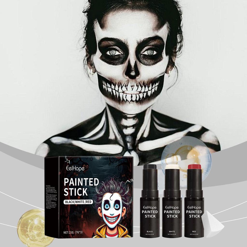 EELHOPE Halloween Clown Festival Body Paint Stick Set