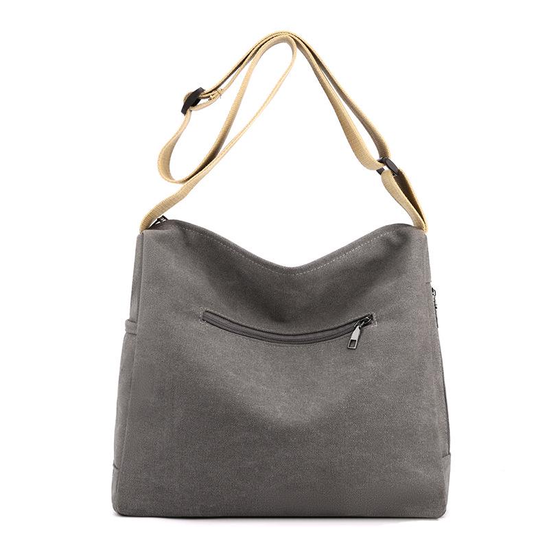 2025 Trendy Women's Large Capacity Korean Style Canvas Shoulder Bag