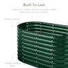 4x2x2ft Outdoor Metal Raised Garden Bed Oval Deep Root Planter Box for Vegetables Flowers Herbs and Succulents w 101 Gallon Cci