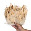 1 Meter Fluffy Natural Rooster Feather Trim Fringe Wedding Decoration Carnival Accessory Sewing Feather Ribbon 15-20 CM