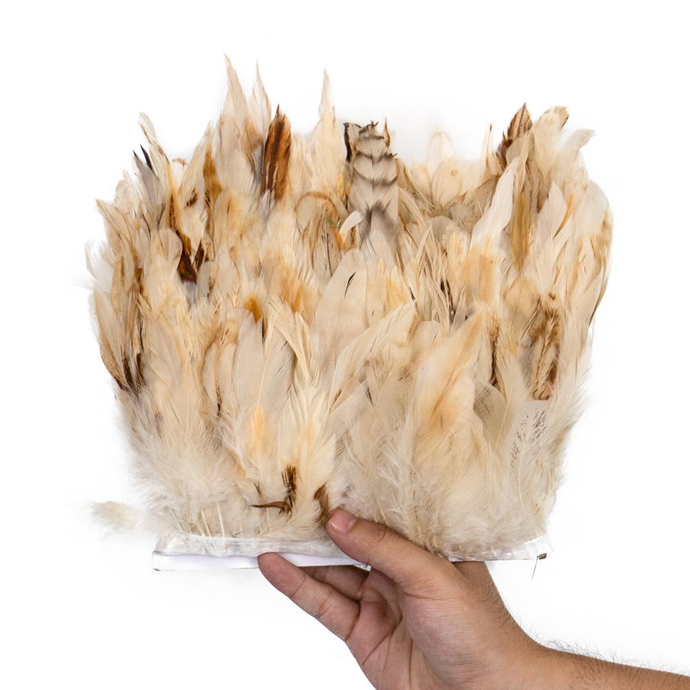 1 Meter Fluffy Natural Rooster Feather Trim Fringe Wedding Decoration Carnival Accessory Sewing Feather Ribbon 15-20 CM