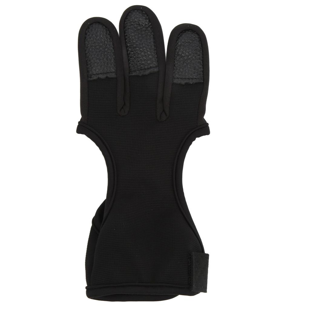 Bow Arrow Finger Guard Competition Archery 3 Fingers Glove Adjustable Traditional Hunting ToolsXL