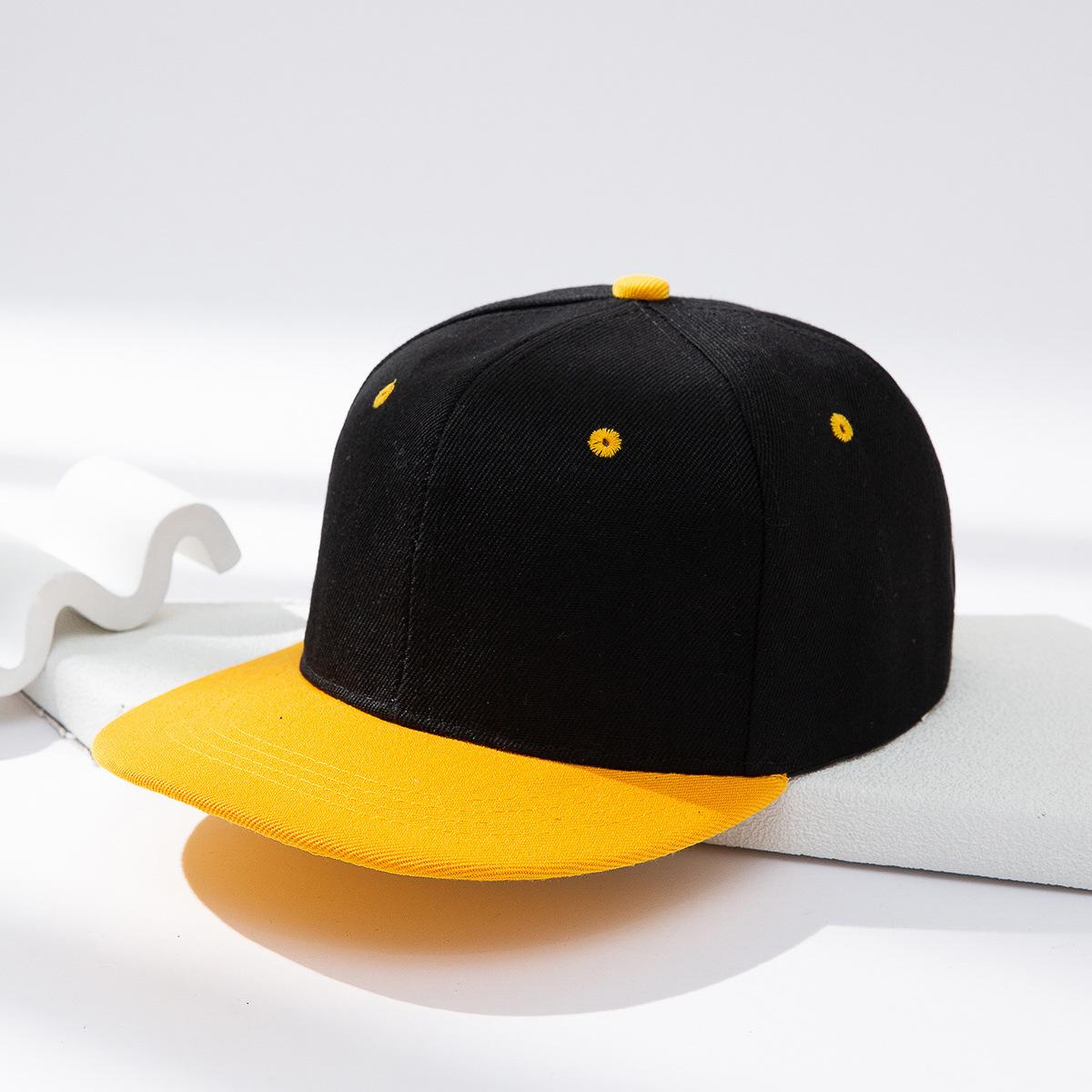 

Color-blocked flat-brimmed hip-hop hat, fashionable and versatile baseball cap, daily casual, street dance One Size