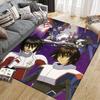 Mobile Suit Gundam Dark Square Area Rug, Non-Slip Floor Mat for Living Room, Perfect Gift for Gundam Fans.chl