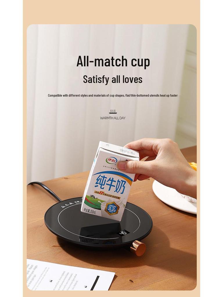 Automatic Smart Warm Coaster - 55°C Desktop Touch Plug-in