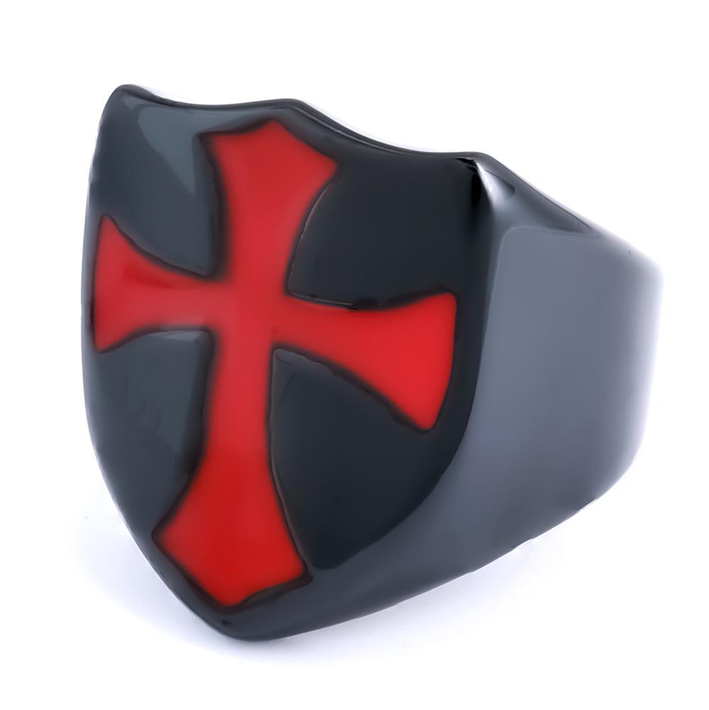 

Кольцо с крестом Мужское кольцо Личность Нерегулярная Природа Кольцо с крестом Капля красного клея Кольцо с крестом 13