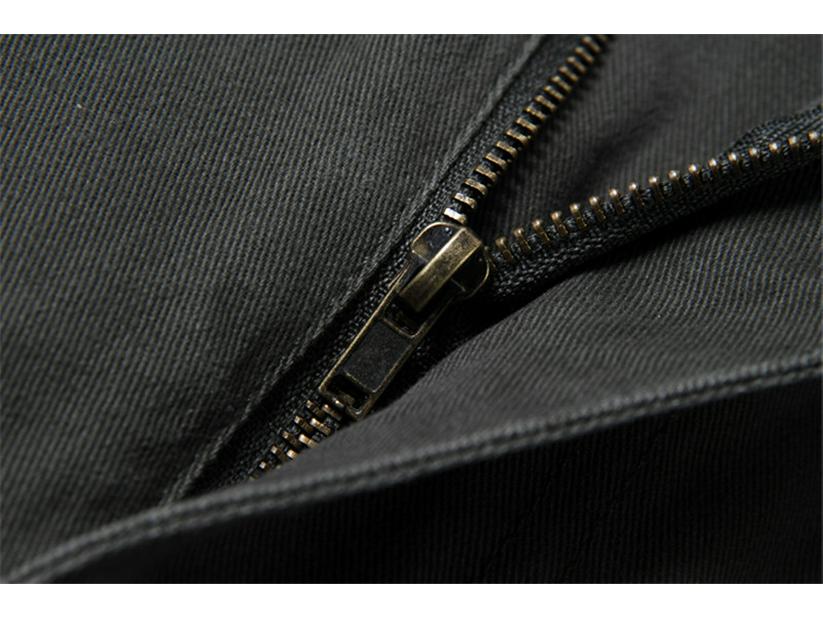 Herren Übergröße Elastischer Bund Weites Bein Mehrfach-Taschen Hose für Frühling und Herbst