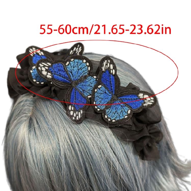 Gothicism Butterfly Hair Hoop Decorative Festival Hair Band Children Headgear Versatiles for Various Occasion