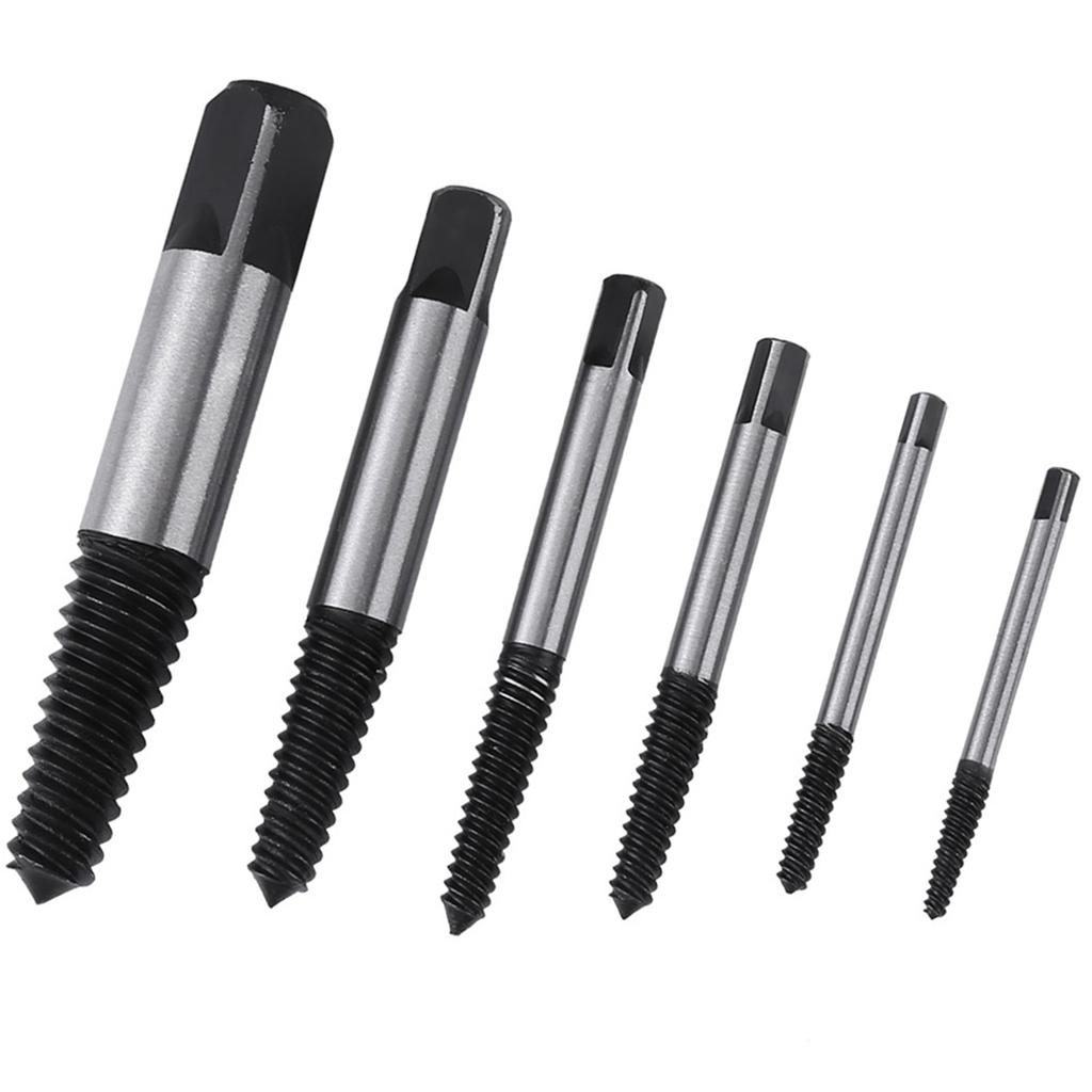 6pcs Practical HSS Damaged Screw Extractor Bolt Stud Remover Set for Household