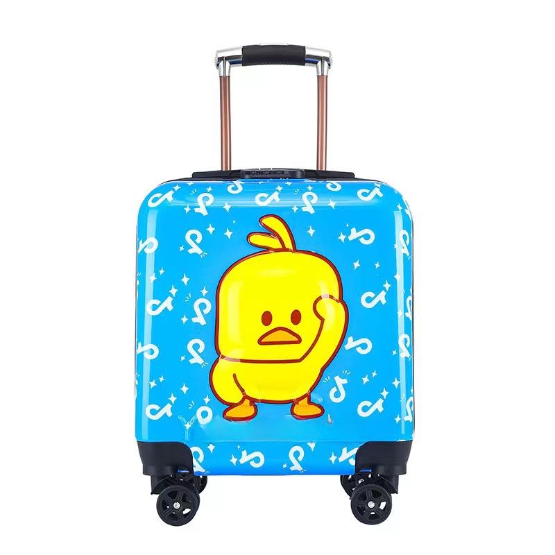 Children's Travel Trolley Suitcase - Universal Wheel, Password Lock, Gift Box
