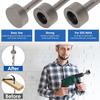 Ground Rod Driver Drill Socket Heavy Duty Alloy Steel Drill Bits Driver Wear Resistant Ground Rods for Rotary Hammer Drill Tools