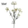 Realistic Faux Flowers Artificial Cosmos Flowers, Long Stem Fake Table Vase Filler for Dining Centerpieces, Wedding Arrangement, Photography Props