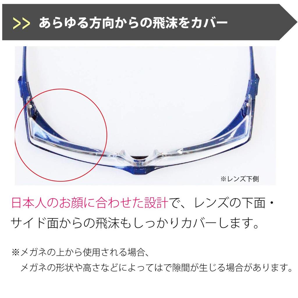 Collaborative research with Fukui University Eye Care Glasses Premium Droplet Infection Prevention Virus Fashionable Hospital, EC-10 Eyewear,
