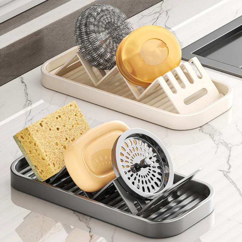 Elegant Stainless Steel Soap Holder with Fast Drainage for Bathroom Neatness