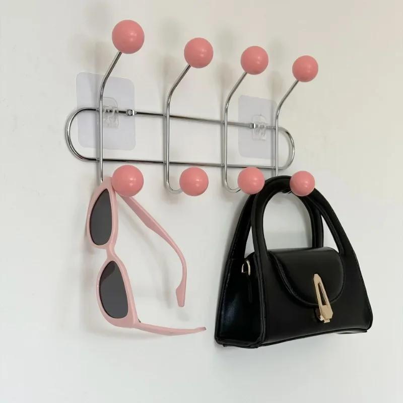 Entrance Hall Wall Coat Racks Bedroom Clothing Storage Hanger Rack Hooks Portable Backpack Cap Scarf Clothes Organizer Hangers