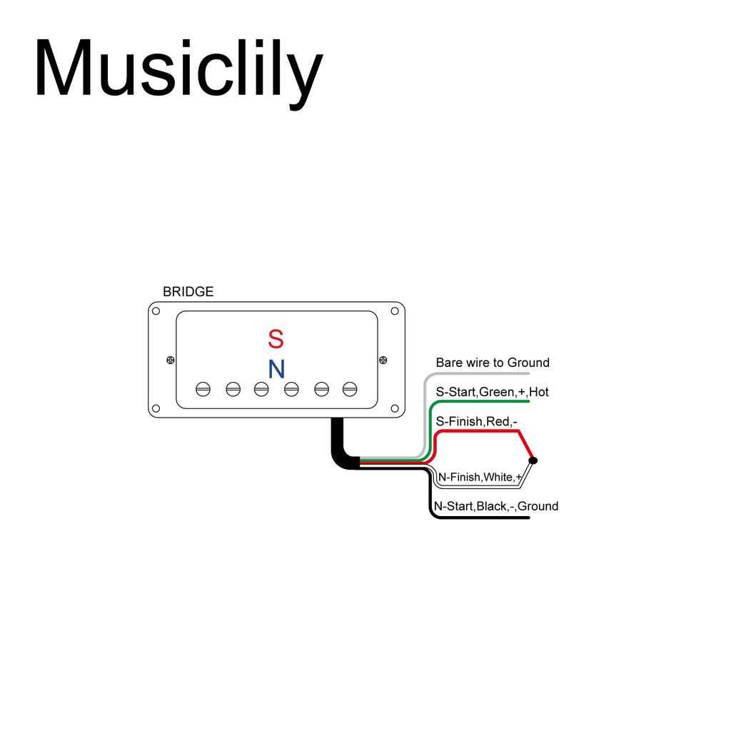 Artec MLA97 Alnico 5 Mini Humbucker Pickup Bridge Pickup for Electric Chrome Guitar,