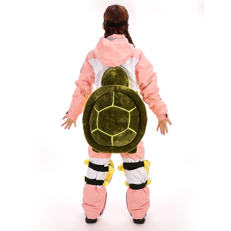 Cartoon Ski Protective Gear Set: Anti-Fall Waterproof Little Turtle Ski and Snowboard Knee Pads