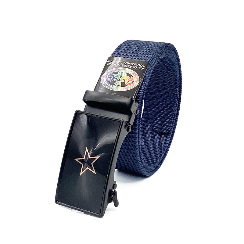 Ceinture Tactique En Toile à Boucle Automatique - Taille 120cm - Gris/Noir/Vert (neuf Avec étiquettes)