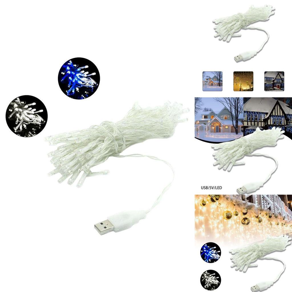Usb Led String Of Lights With Meteor Shower Effect For Christmas And Holiday Decor