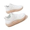 Soft leather sports shoes women's 2025 spring explosion versatile thick-soled leather casual shoes non-slip running travel white shoes