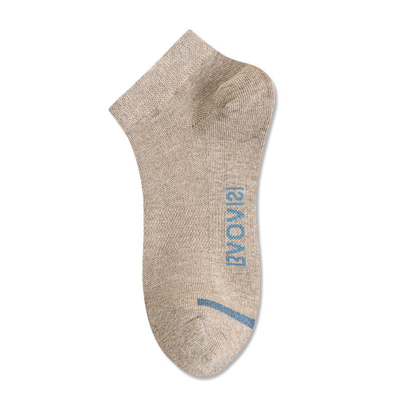 

Мужские короткие носки с антибактериальным эфирным маслом, летние, тонкие, из чистого хлопка, влагоотводящие, дышащие, дезодорирующие, невидимые носки-лодочки для бизнеса 1 pair хаки