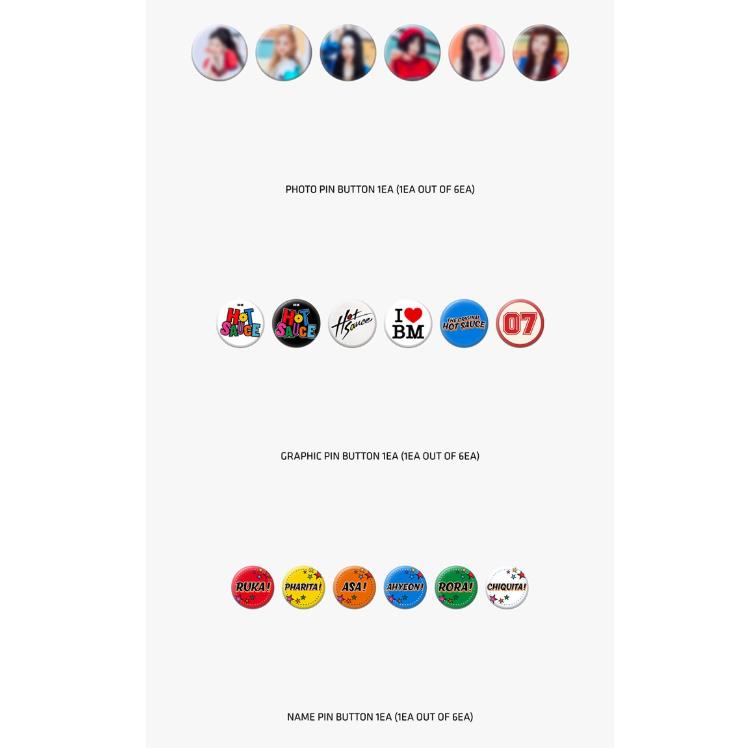 BABYMONSTER HOTSAUCE Random Pin Button Set