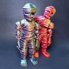 3D Printed Pharaoh Mummy Figurine Movable Joints Mummy Statue Articulated Sculpture Model Toy Home Office Desktop Decoration Ornament
