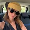 Béret Classique d'Été Mode Chapeau de Paille Naturelle pour Femmes Chapeau de Soleil Cercle Haut Concave Chapeau de Plage Chapeau de Cérémonie Derby Fête Chapeau Décontracté
